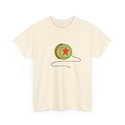 RETRO - Yoyo Yellow with Red Star T-shirt - Unisex