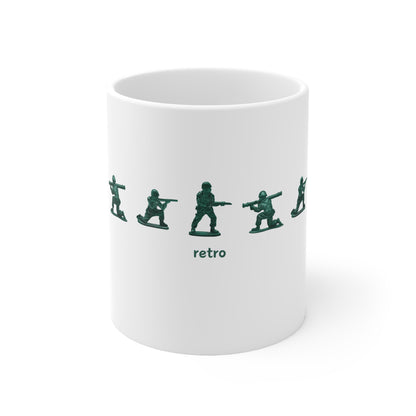 RETRO Green Toy Soldier hot drink mug