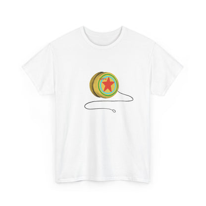 RETRO - Yoyo Yellow with Red Star T-shirt - Unisex